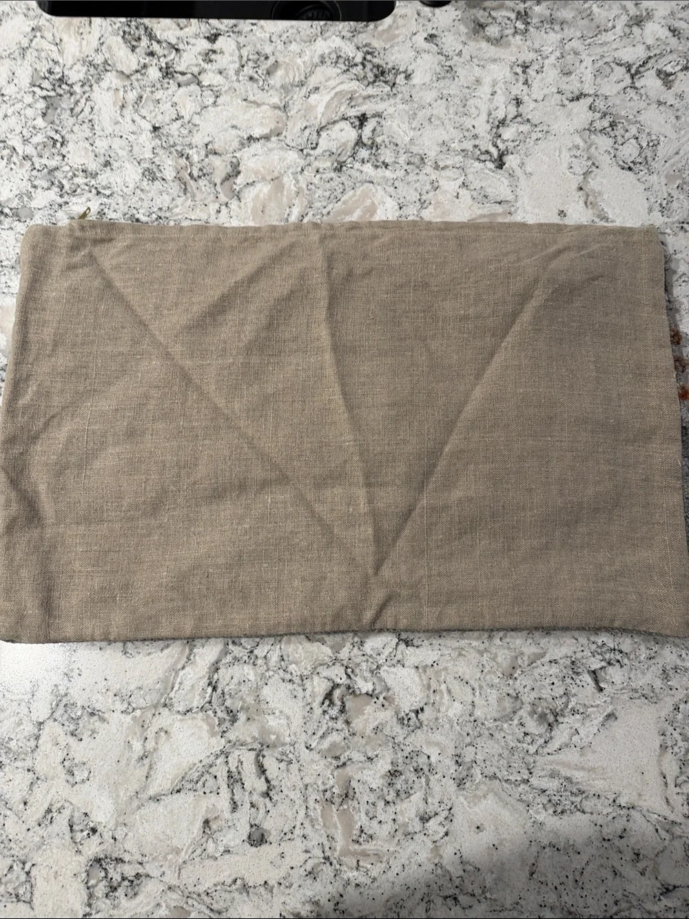 Pottery Barn Gray and Brown Textured Lumbar Pillow Cover